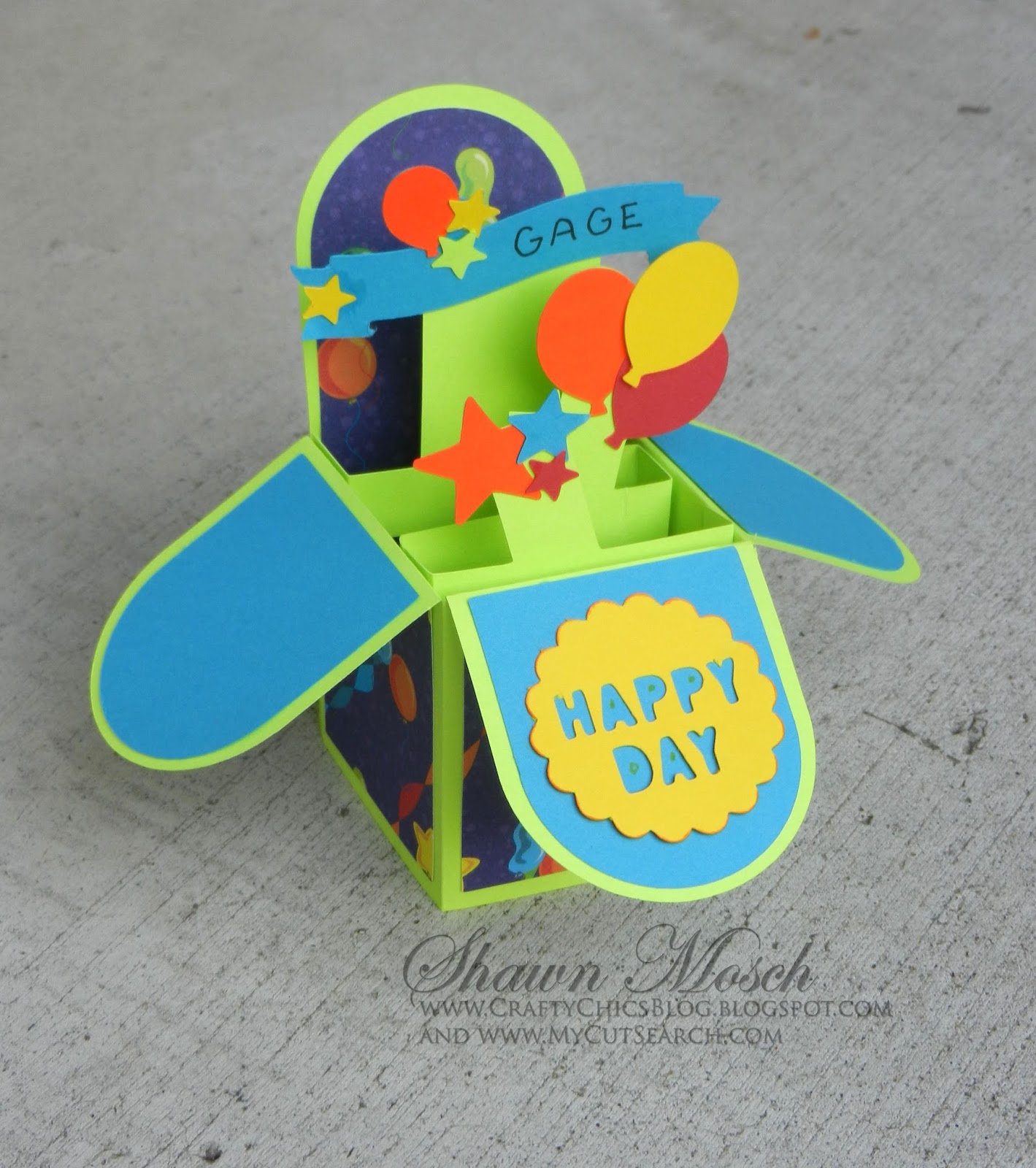 Crafty Chic's Pop Up Box Birthday Card