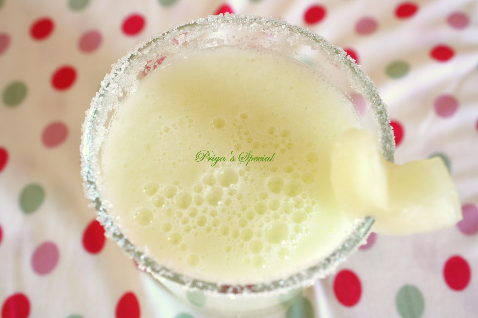 Cook like Priya: Lime Melon Thirst Quencher ~ The Yellow & Green Pair