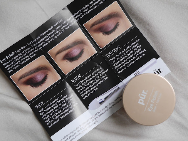 Pur Minerals eye polish cashmere review eyeshadow