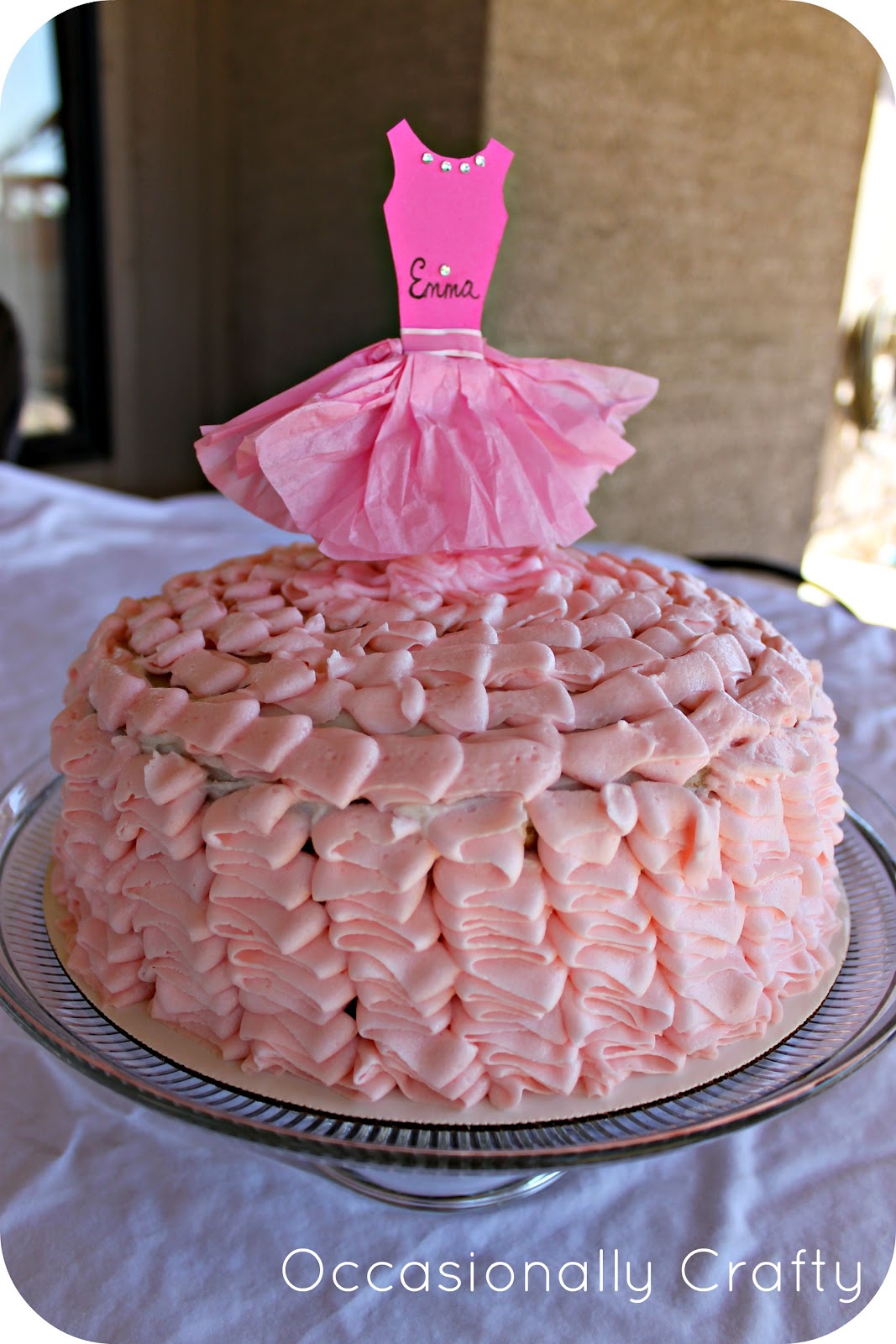 Strawberry Champagne Ruffle Cake for a Virtual Baby Shower • Cook Like A  Champion