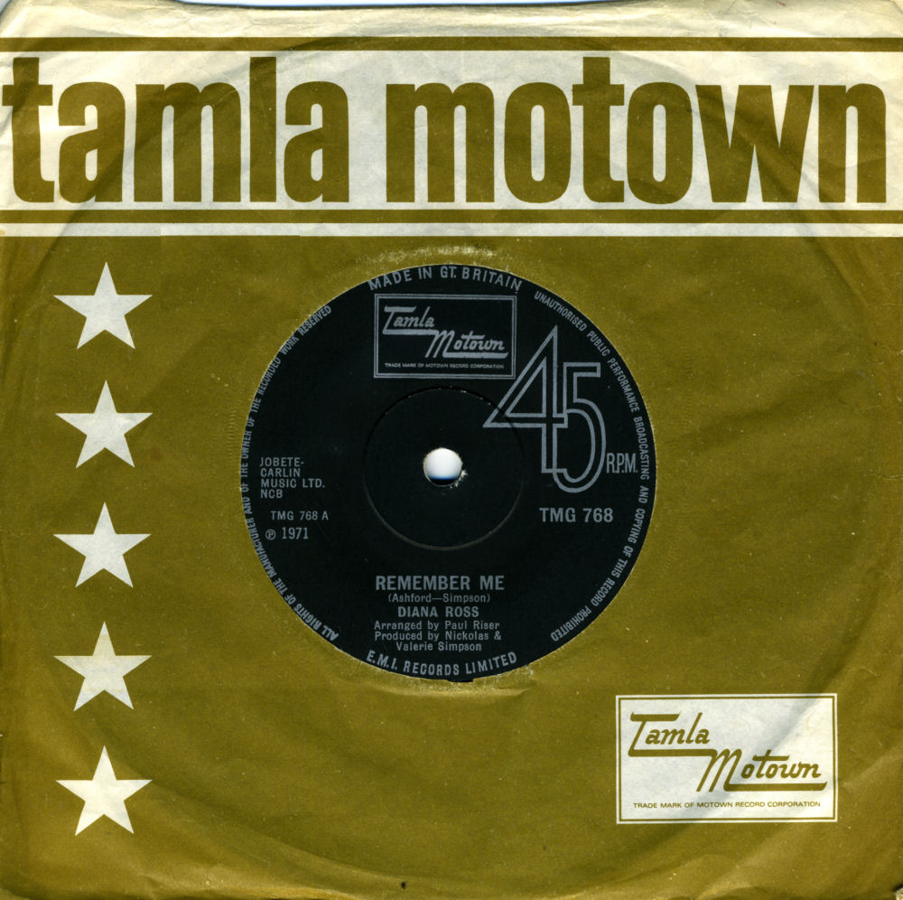 Music on vinyl Remember me Diana Ross