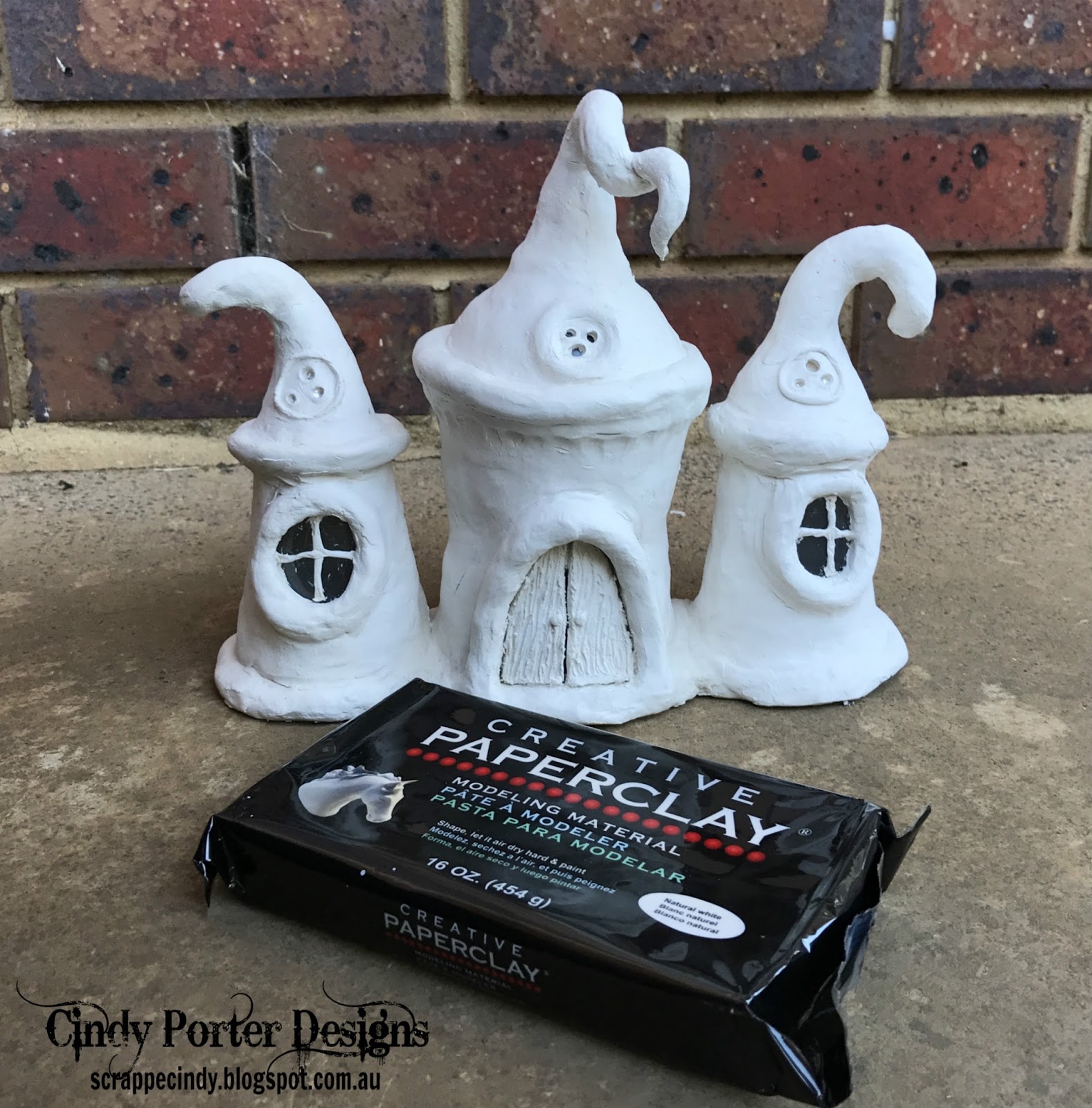 Creative Paperclay® air dry modeling material: How to make a Fairy House  with Creative Paperclay® by Cindy Porter