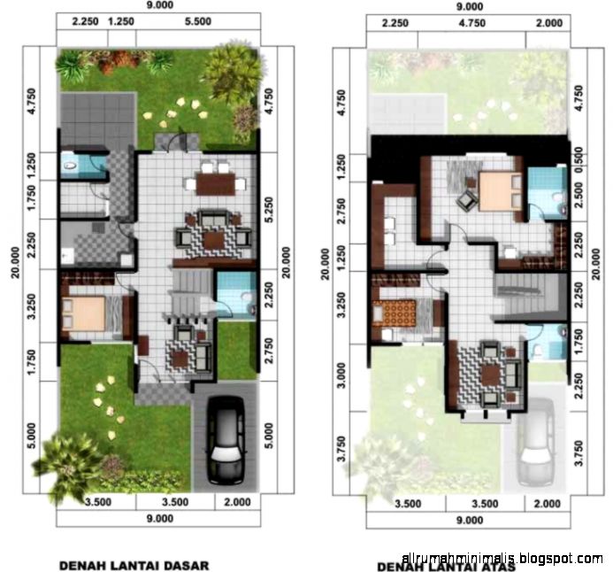 Info Top 43+ Denah Rumah Minimalis 2 Lantai Ramah Lingkungan