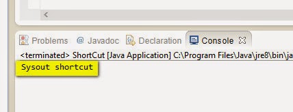 Selenium-By-Arun: 158. Using shortcuts for System.out.println ...