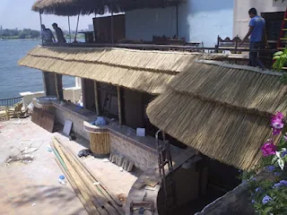 African reed roof cover