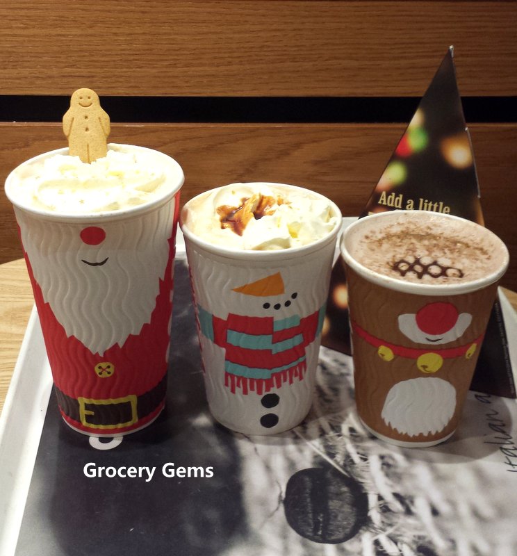 Grocery Gems Costa Coffee Christmas Menu 2014 Orange Hot Chocolate and Sticky Toffee Latte