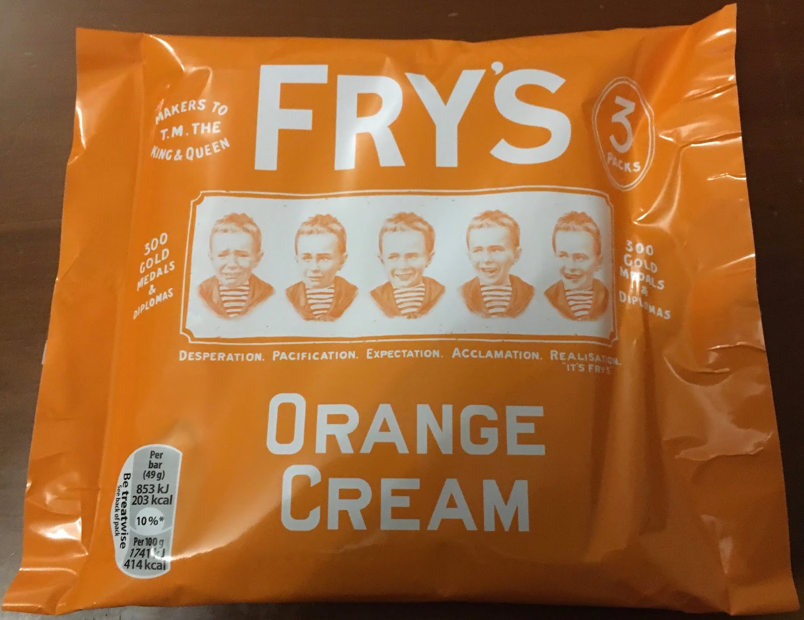 FOODSTUFF FINDS Fry’s Orange Cream itsback (Poundland) By Cinabar