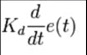 Derivative control equation