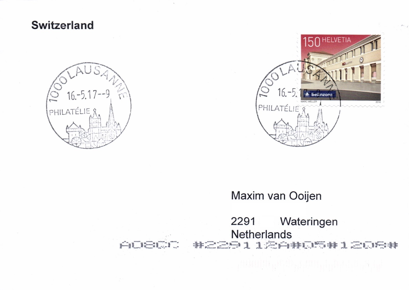 World envelope collection Switzerland