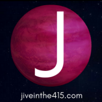 Jive in the [415] updated Logo with letter J on a queer world.