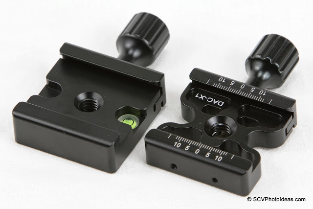 Desmond DAC-01 and DAC-X1 Skeleton QR Clamps - top view