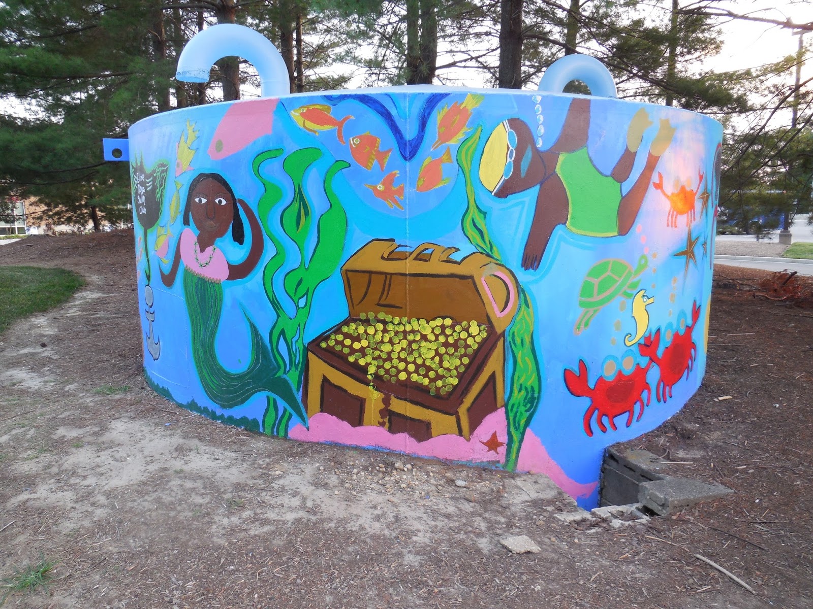 Caryl's Art Happenings The Allentown Splash Park Water Tank Community