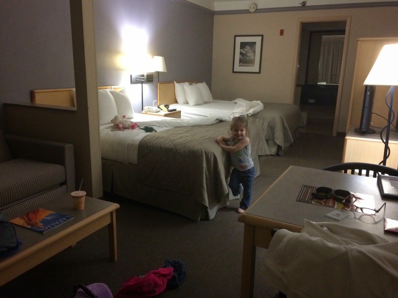 Clarion Suites Maingate Orlando hotel review, our room