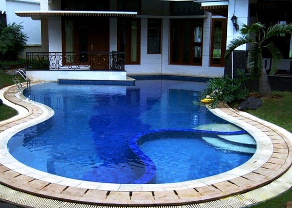 model desain kolam renang rumah minimalis