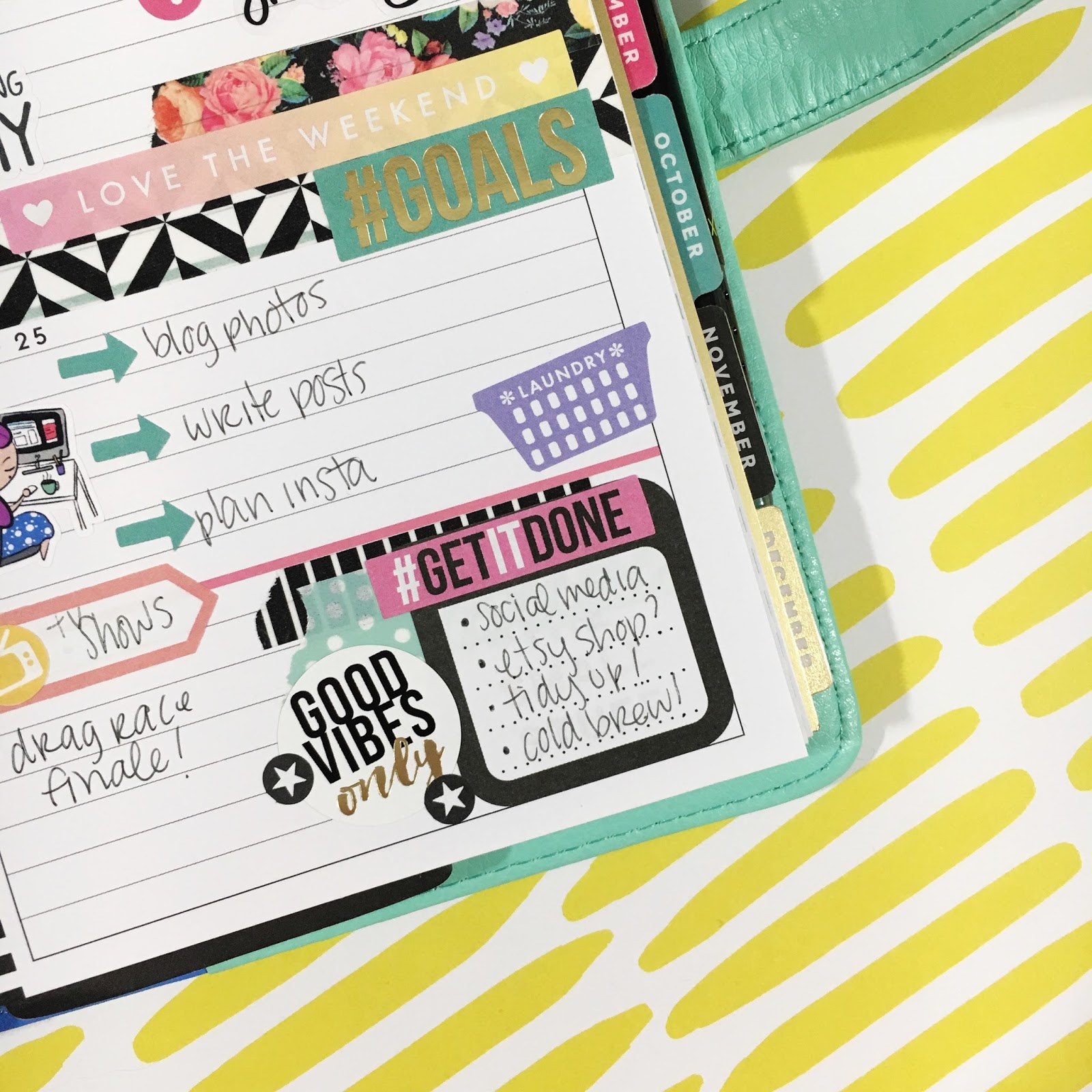 five sixteenths blog The Sticker Cluster // My New Favorite Planner