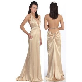 high low a line gown