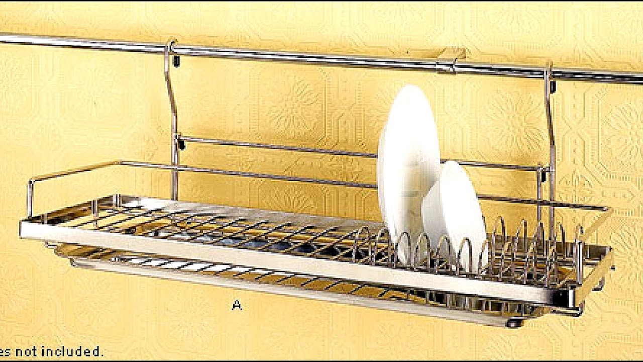 Wall Mounted Stainless Steel Dish Drying Rack