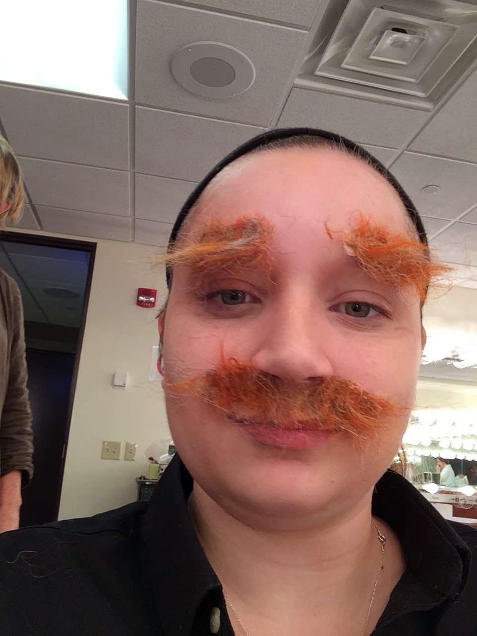 Stage Makeup Mustache and Eyebrows!