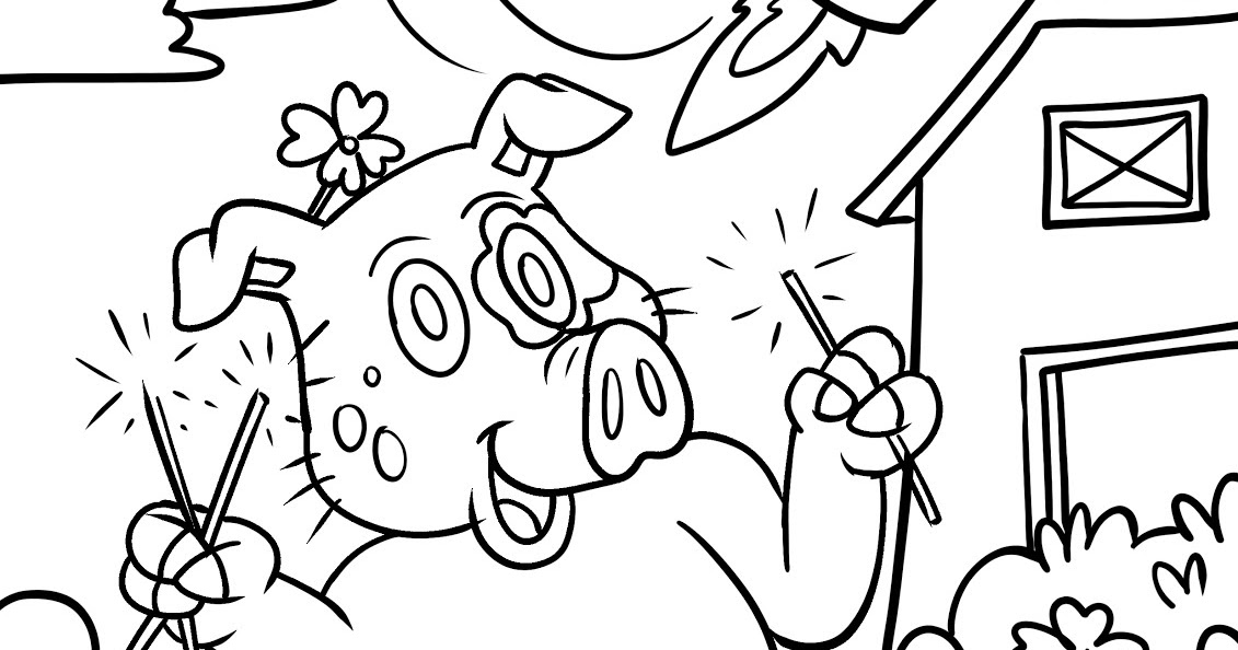 Ausmalbilder Silvester Neujahr - Ausmalbilder, Malvorlagen Kostenlos