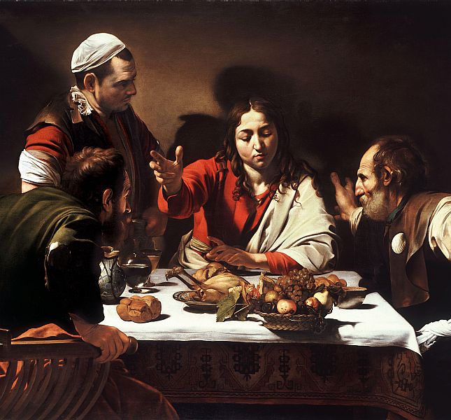 Caravaggio's Emmaus Road Disciples