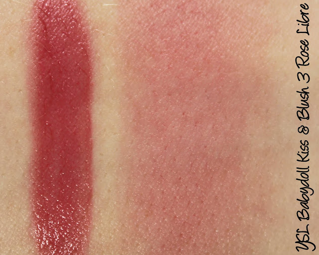 Yves Saint Laurent Babydoll Kiss & Blush #3 Rose Libre Swatches & Review