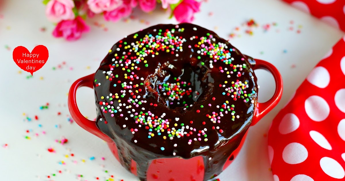 Donut mug cake recipe Easy eggless desserts Jeyashri's Kitchen