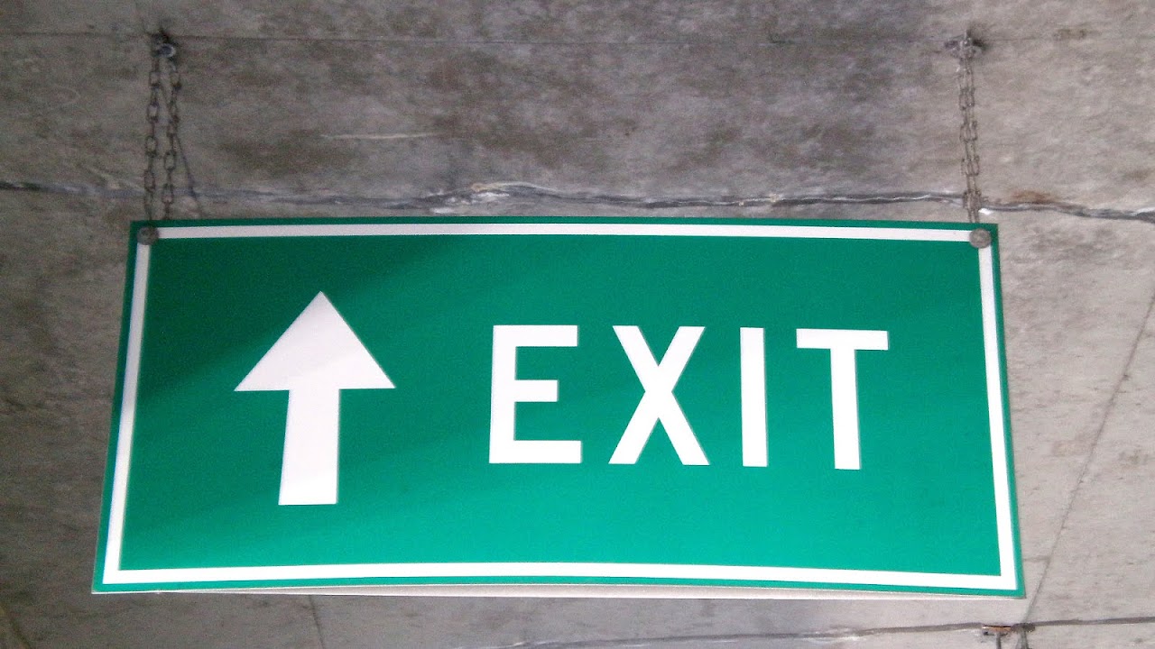 Hanging Fire Exit Signs Fire Choices