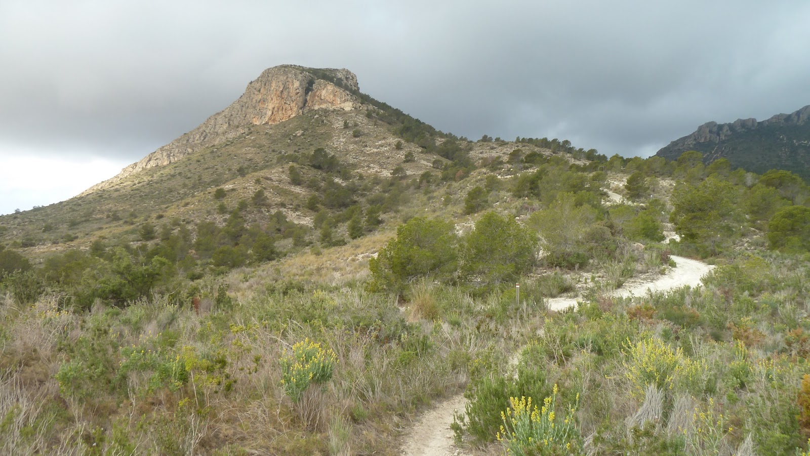 SIERRA CORTINA DESDE BENIDORM (POLIDEPORTIVO GUILLERMO AMOR) Las