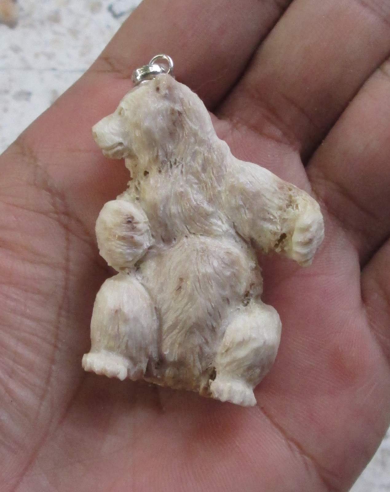 Carved Bear Bone Pendants in Antler Bone Pendants Bone Carving Carved Bone
