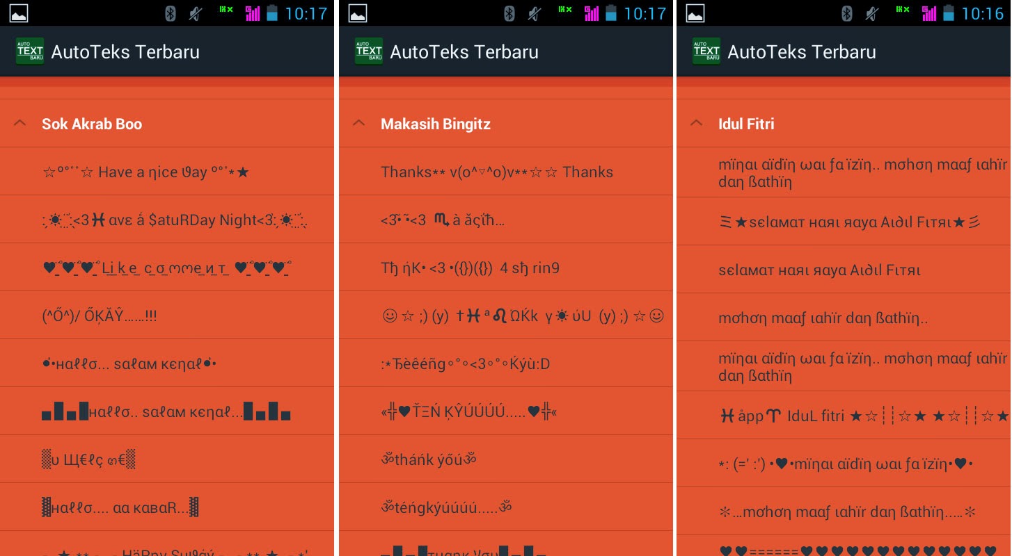 Auto Text Ucapan Lebaran Untuk Android