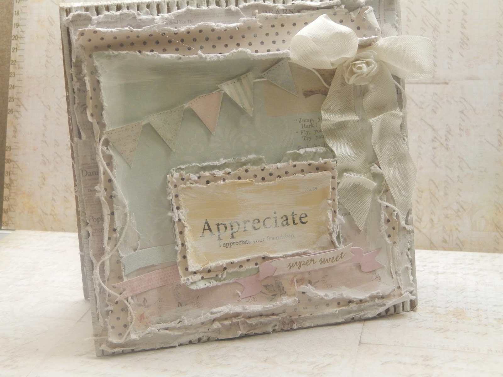 Scrapdaworld Shabby Chic Card
