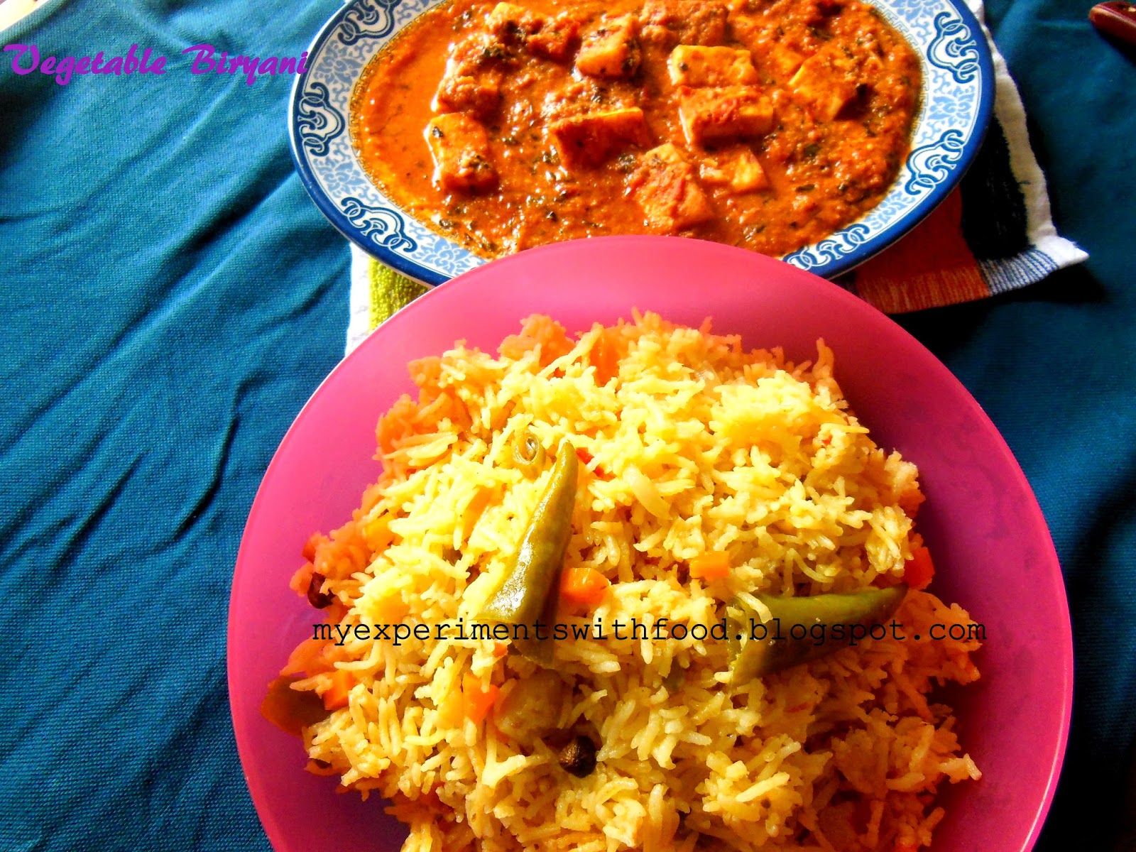 My Experiments With Food: Easy Vegetable Biryani within minutes