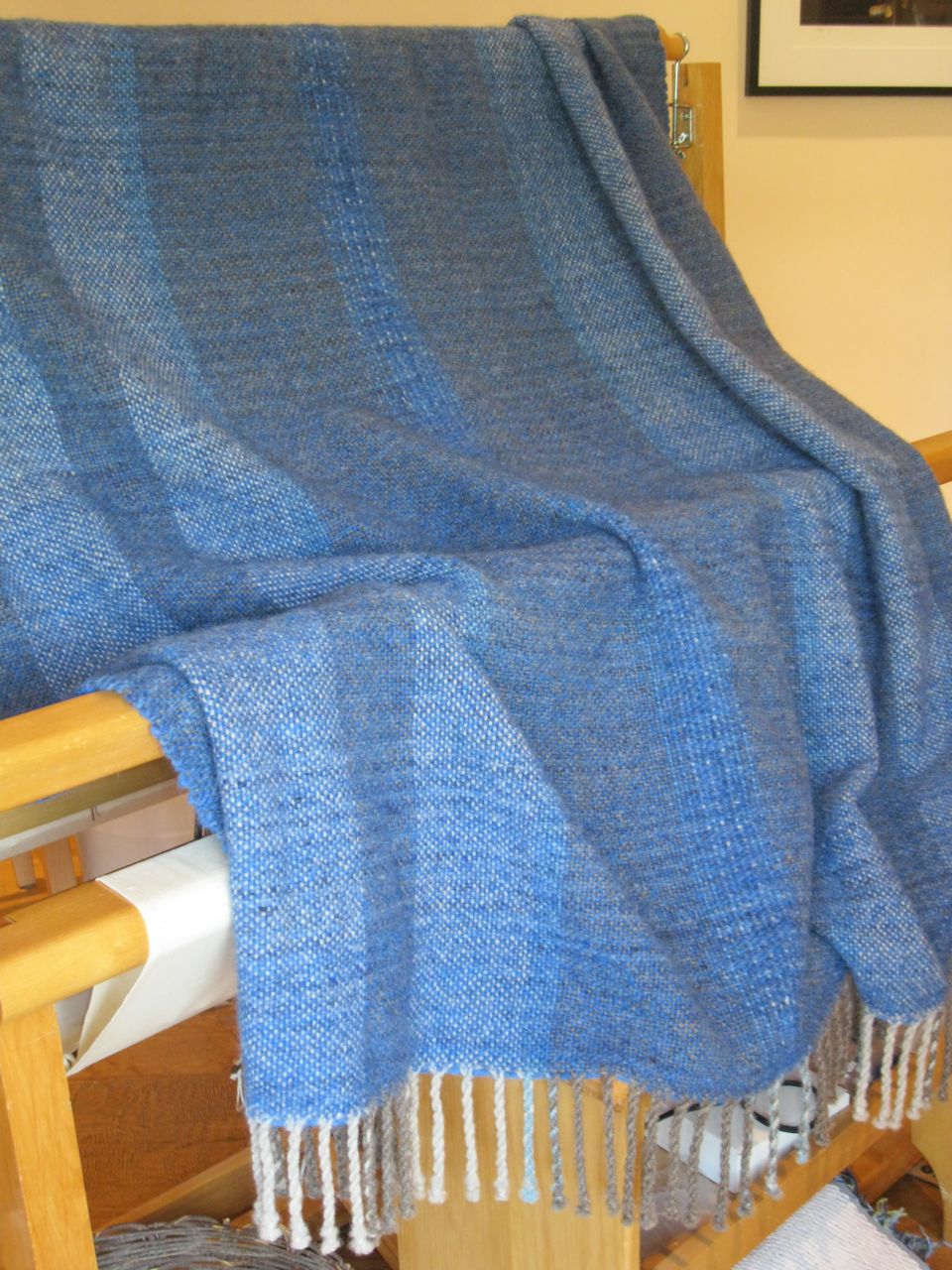 Fiber pixels Doublewidth Doubleweave Blanket Finish