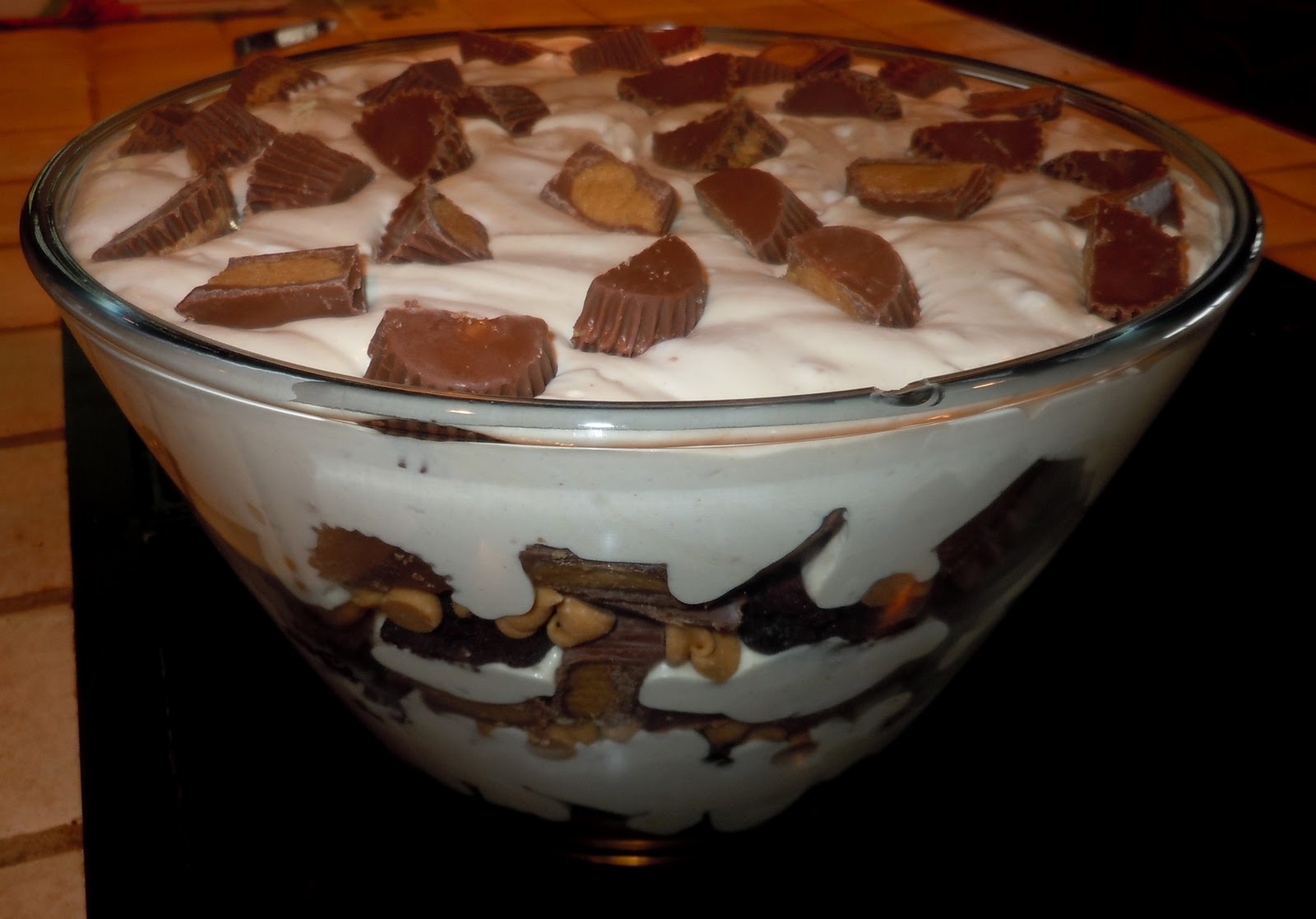 Party with Leah Peanut Butter Brownie Trifle