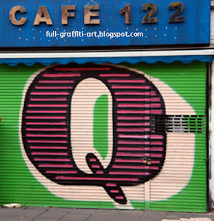 Graffiti Alphabet letter Q