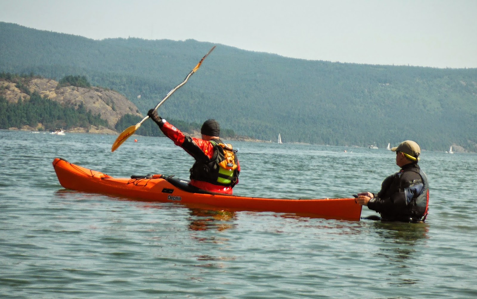 Gecko Paddler Tuning Up With Cowichan Bay Kayaks