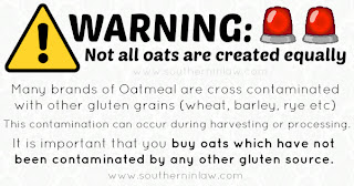 Warning Oats Contaminated with Gluten