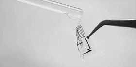 Electronics Dissolved by Droplet of Liquid