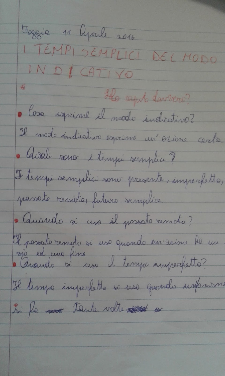 La Maestra Maria Ti Saluta Quaderno Di Italiano Riflessione Classe 4 Parte Terza