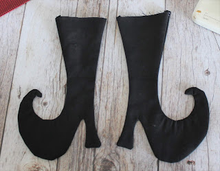 Witch Shoe Template and Tutorial