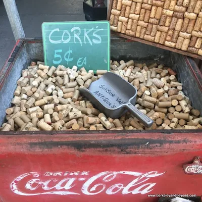 wine corks for sale at Suisun Valley Antiques & Collectibles in Fairfield, California