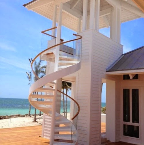 Designs by spiral staircase or spiral metal and wood