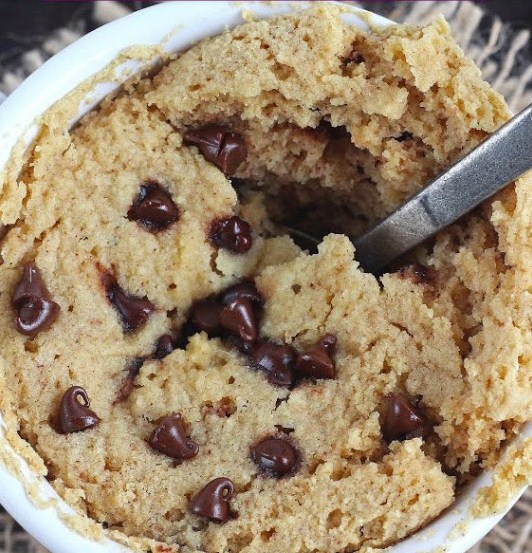 Grain Free & Vegan Chocolate Chip Mug Cake Grain Free & Vegan Chocolate Chip Mug Cake