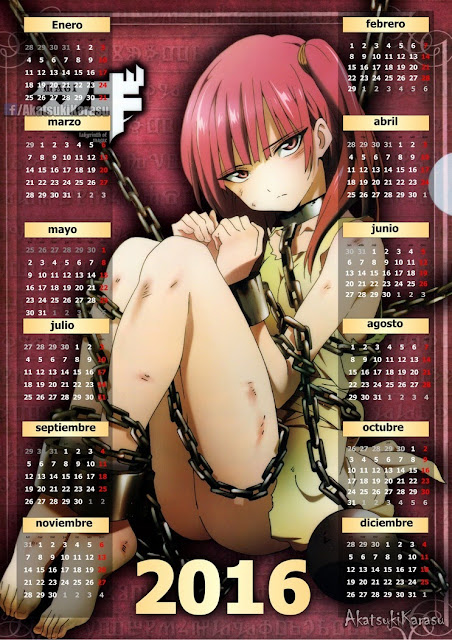 calendario 2016 anime magi