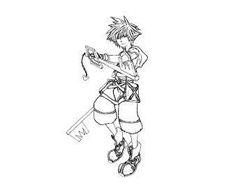 #7 Sora Coloring Page