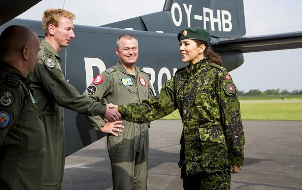 Crown Princess Mary of Denmark attended the Danish Home Guard’s field exercise of "Svend Gønge" in Vordingborg Barracks in Vordingborg