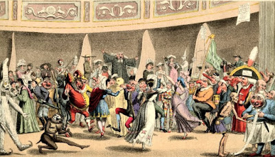 Masquerade, Argyll Rooms  Print by T Lane Published by George Hunt (1826) © British Museum