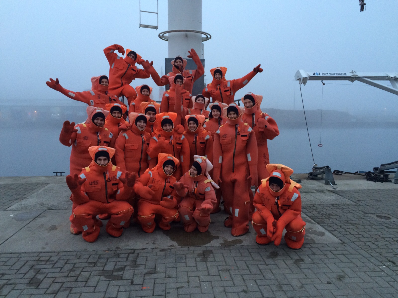 Nessi goes AIDA Basic Safety Training in Rostock