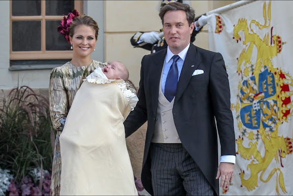 Princess Madeleine of Sweden wore Valentino jacquard mini dress and Gianvito Rossi Purple Velvet Pointed Toe Pump