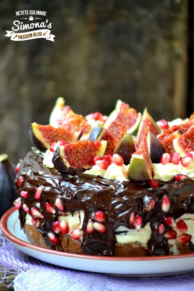 Prajitura cu rodie si smochine